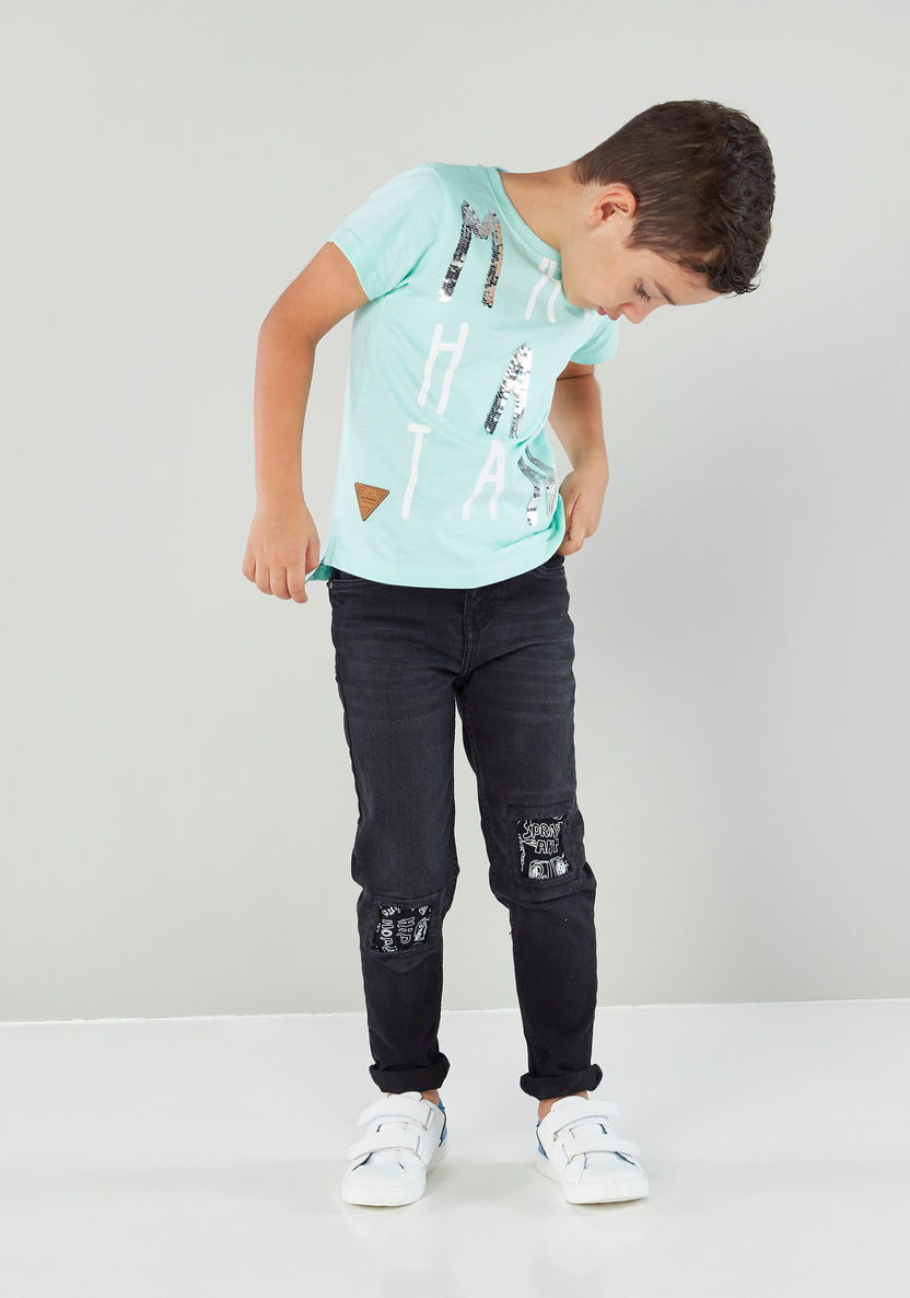 Juniors Full Length Jeans with 4-Pockets-Jeans-image-1