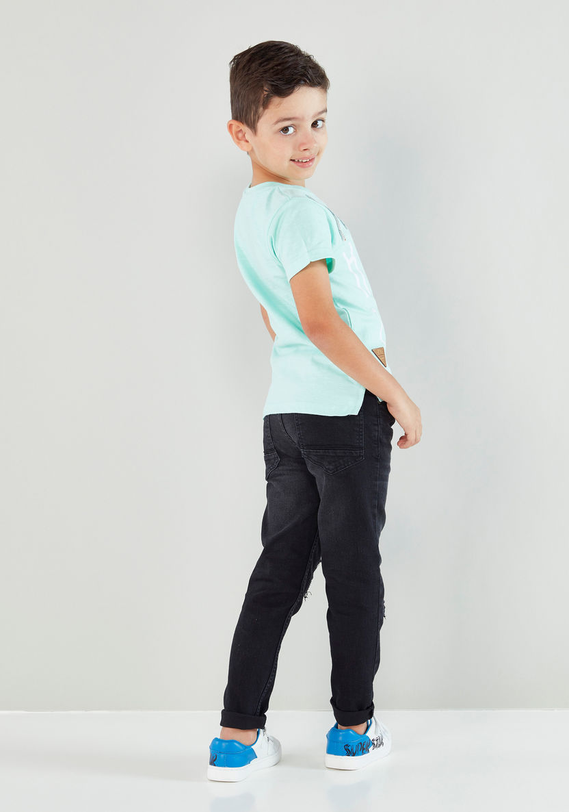 Juniors Full Length Jeans with 4-Pockets-Jeans-image-4