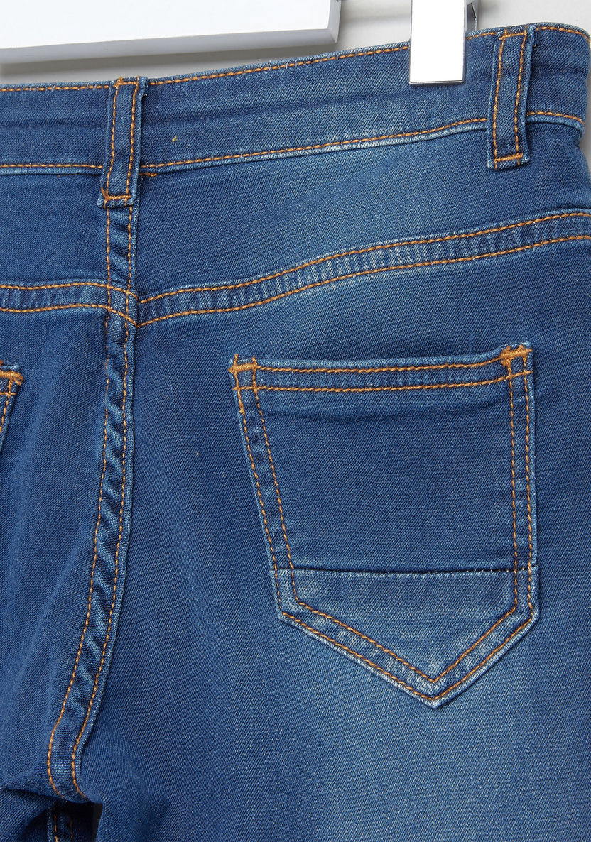 Juniors Wash Style Shorts with Pocket Detail-Shorts-image-3