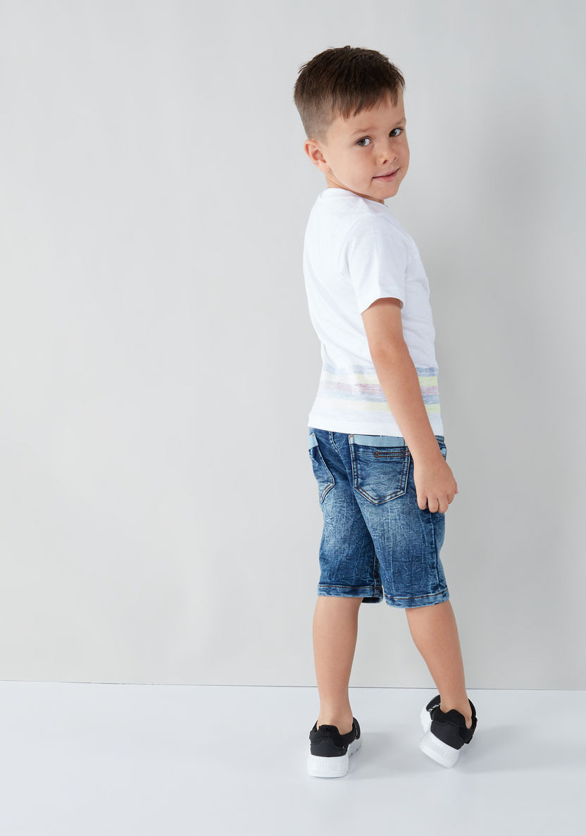 Juniors Pocket Detail Shorts-Shorts-image-2