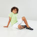 Juniors Plain Knee Length 3-Pocket Short and Checked Shirt Set-Clothes Sets-thumbnail-1