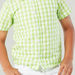 Juniors Plain Knee Length 3-Pocket Short and Checked Shirt Set-Clothes Sets-thumbnail-2