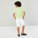 Juniors Plain Knee Length 3-Pocket Short and Checked Shirt Set-Clothes Sets-thumbnail-6