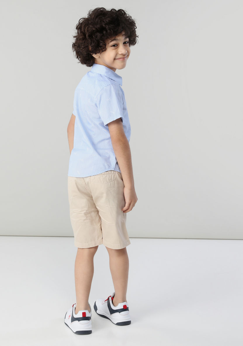Juniors Printed Shirt with Shorts-Clothes Sets-image-1