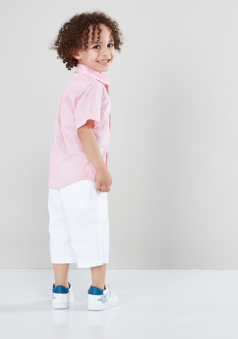 Juniors Short Sleeves Shirt with Shorts-Clothes Sets-image-1