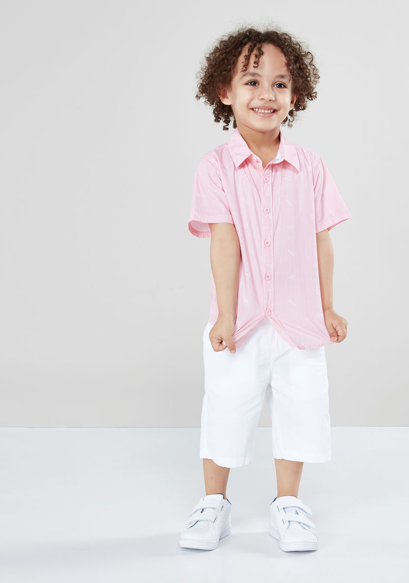 Juniors Short Sleeves Shirt with Shorts-Clothes Sets-image-4