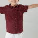 Juniors Printed Shirt with Short Sleeves and Pocket Detail-Shirts-thumbnail-2