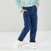 Juniors Solid Pants with Pocket Detail-Pants-thumbnail-1