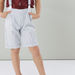 Juniors Striped Shorts with Pocket Detail and Suspenders-Shorts-thumbnail-1