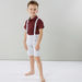 Juniors Striped Shorts with Pocket Detail and Suspenders-Shorts-thumbnail-3