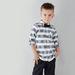 Juniors Chequered Long Sleeves Shirt with Solid Shorts-Clothes Sets-thumbnail-2