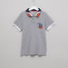 Juniors Embroidered Polo Neck T-shirt-T Shirts-thumbnail-0