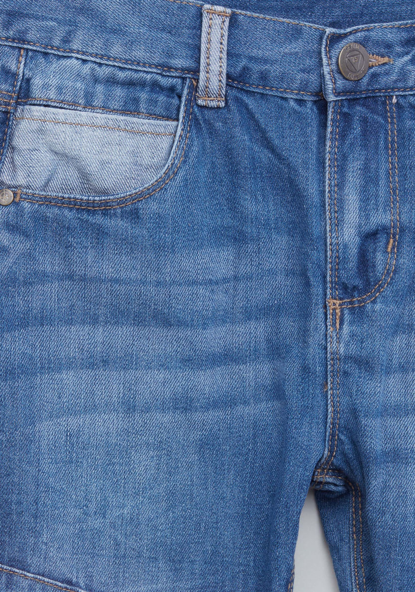 Juniors Pocket Detail Pants-Pants-image-1