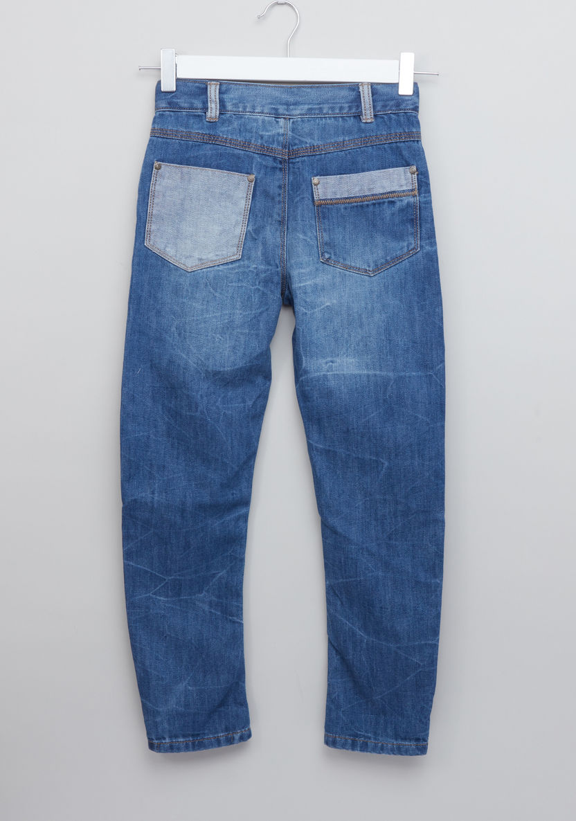 Juniors Pocket Detail Pants-Pants-image-2