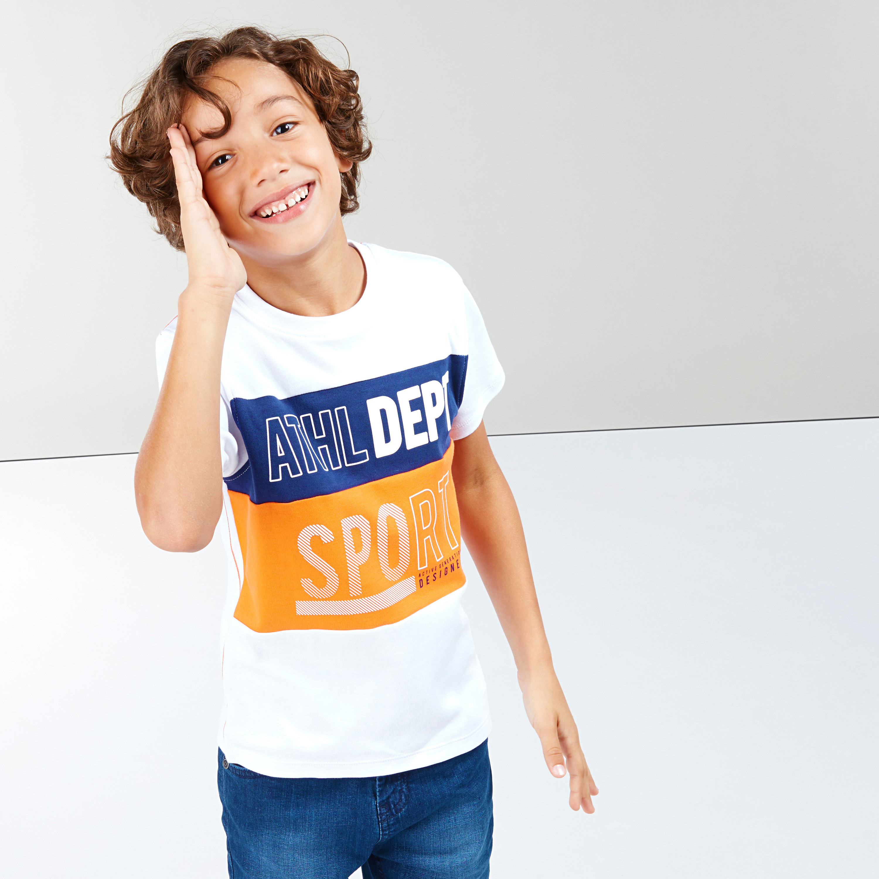Juniors Printed Short Sleeves T-Shirt-boys-clothing-tshirtsandpolos-image-1