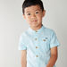 Eligo Pocket Detail Shirt with Mandarin Collar and Short Sleeves-Shirts-thumbnail-3