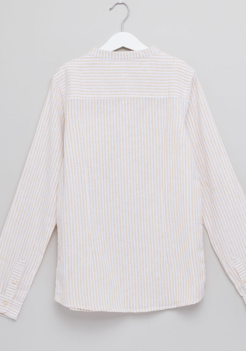 Eligo Striped Long Sleeves Shirt-Shirts-image-2