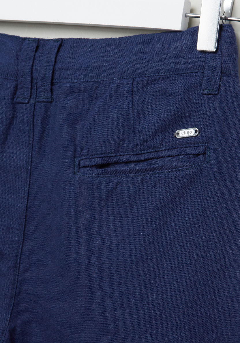 Eligo Pocket Detail Pants with Button Closure-Pants-image-3