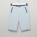 Eligo Textured Shorts with Button Closure and Pocket Detail-Shorts-thumbnail-0