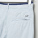 Eligo Textured Shorts with Button Closure and Pocket Detail-Shorts-thumbnail-3