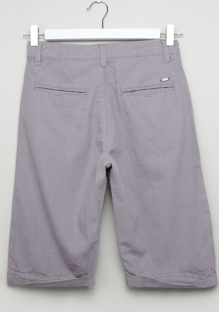 Eligo Pocket Detail Shorts with Button Closure-Shorts-image-2