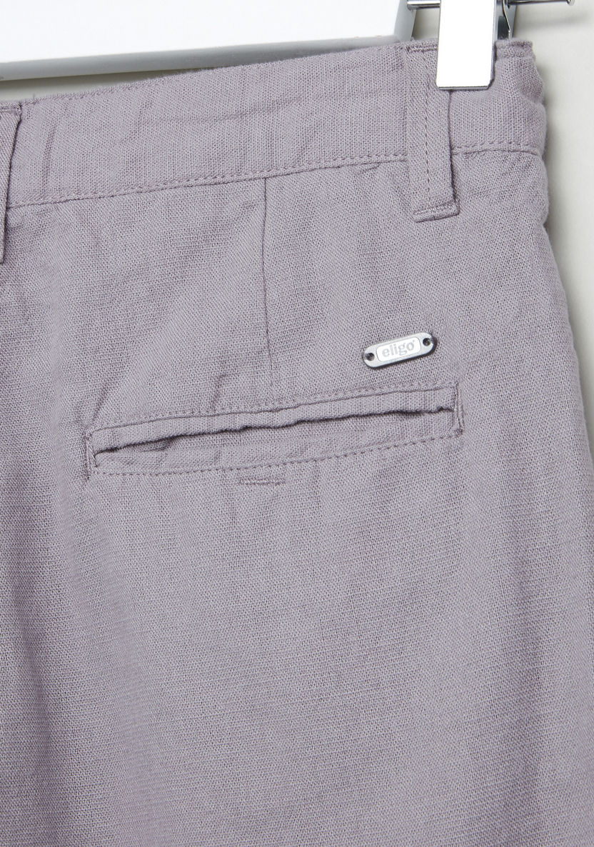 Eligo Pocket Detail Shorts with Button Closure-Shorts-image-3