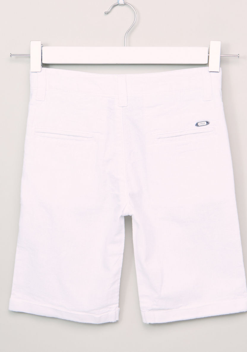 Eligo Pocket Detail Shorts with Button Closure-Shorts-image-2