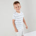 Eligo Striped Short Sleeves T-shirt with Pocket Detail Shorts-Clothes Sets-thumbnail-1