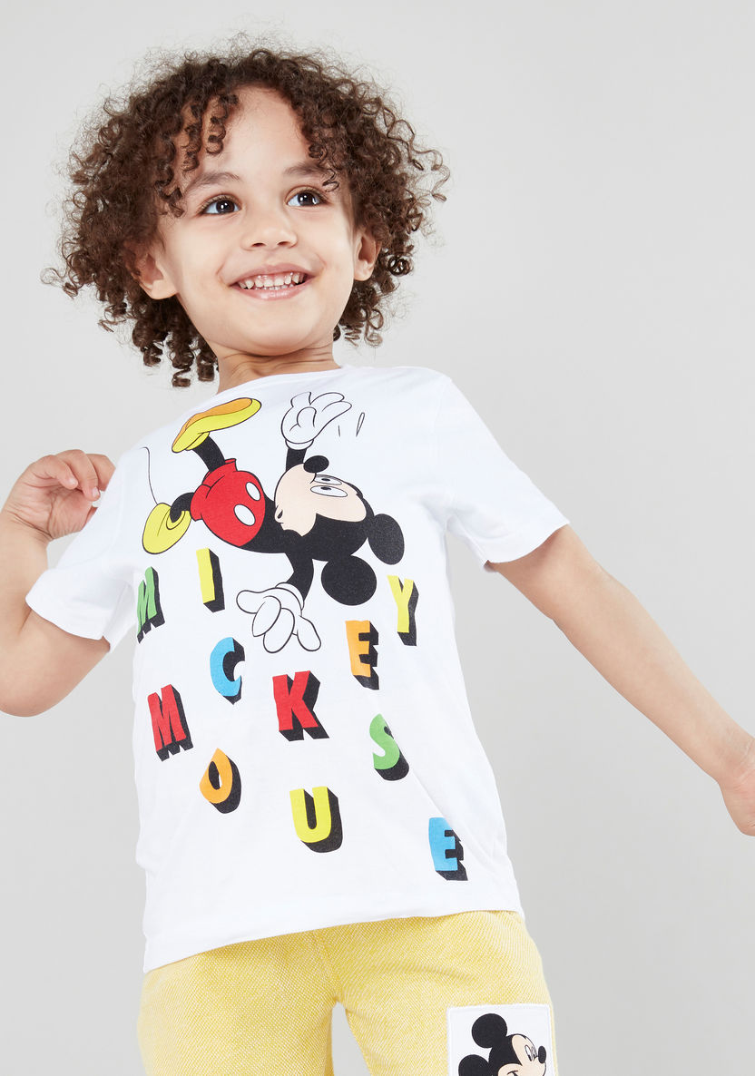 Mickey Mouse Printed Short Sleeves T-shirt-T Shirts-image-0