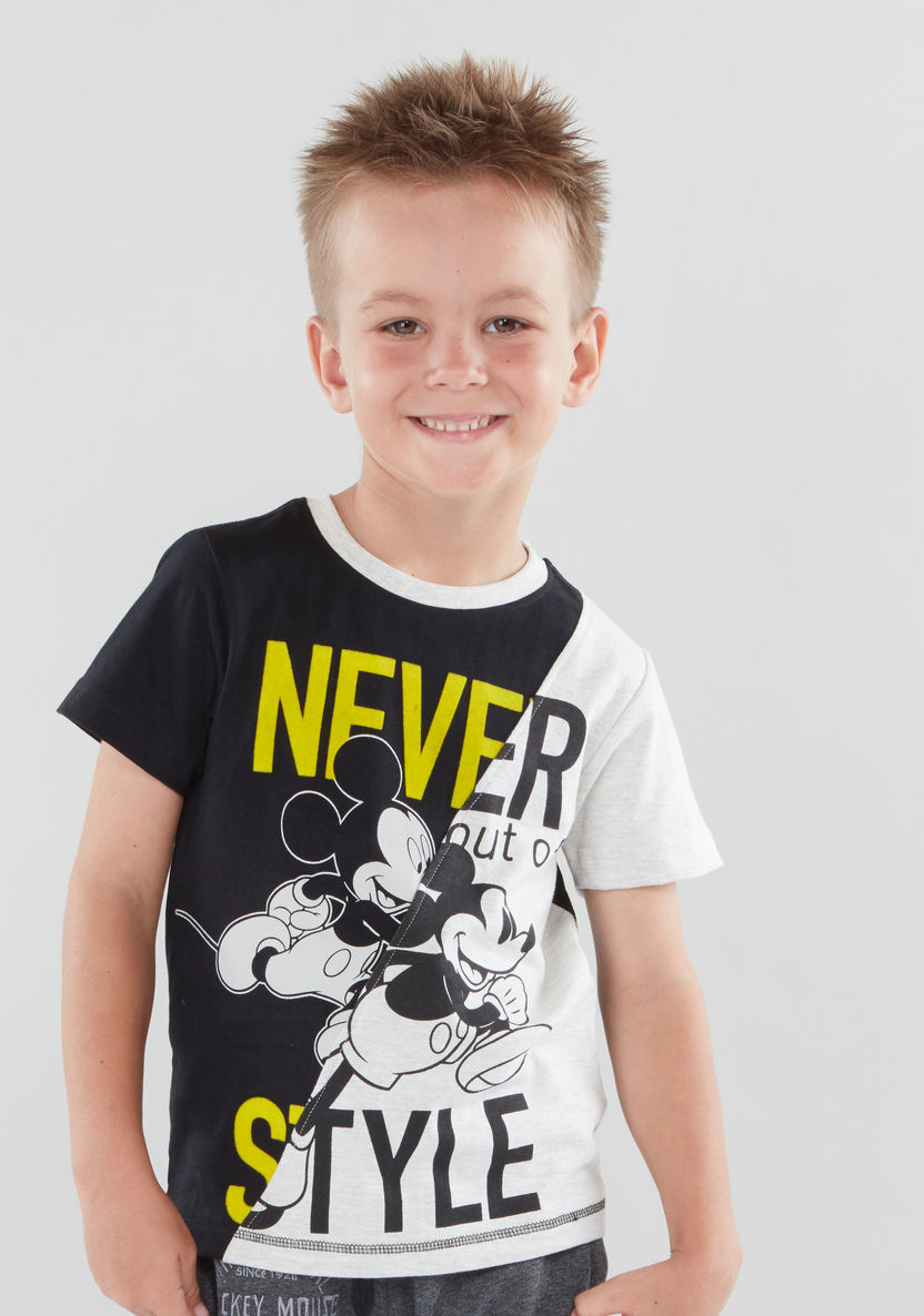 Mickey Mouse Graphic Printed T-shirt-T Shirts-image-1