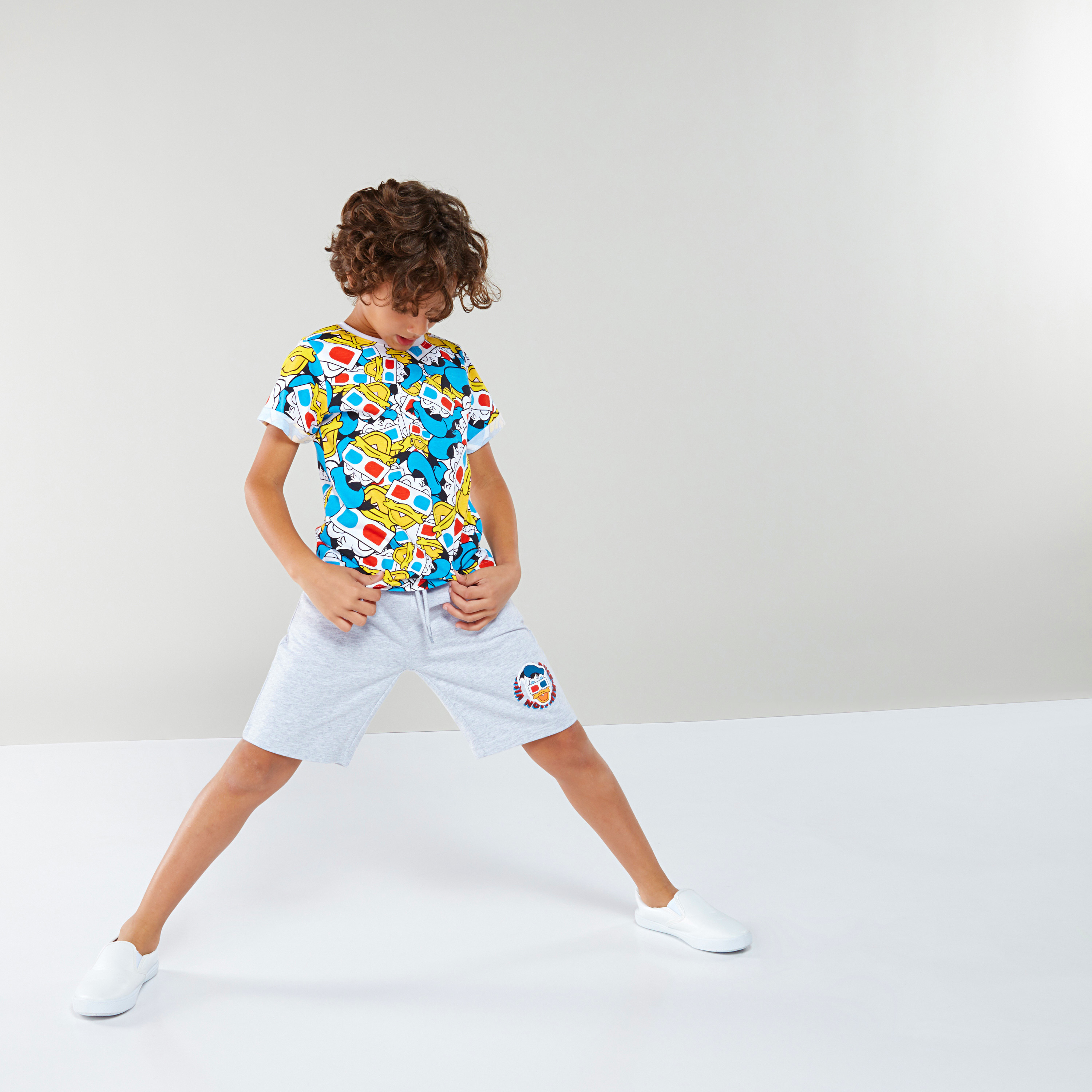 طقم ملابس بطبعات دونالد داك من 3قطع.-boys-clothing-setsandcoords-image-3
