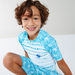 Junior Printed T-shirt with Pocket Detail Shorts-Clothes Sets-thumbnail-2
