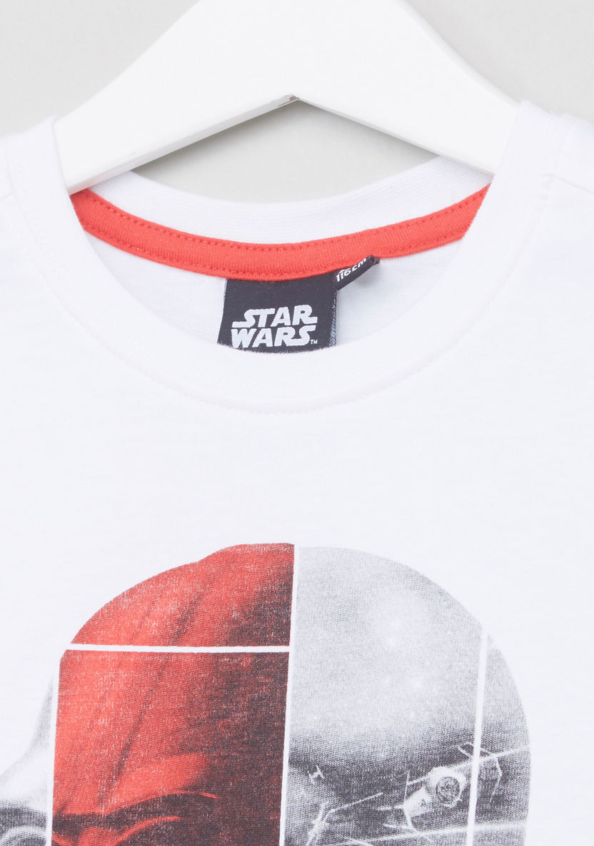 Star Wars Printed 2-Piece T-shirt and Shorts Set-Clothes Sets-image-2