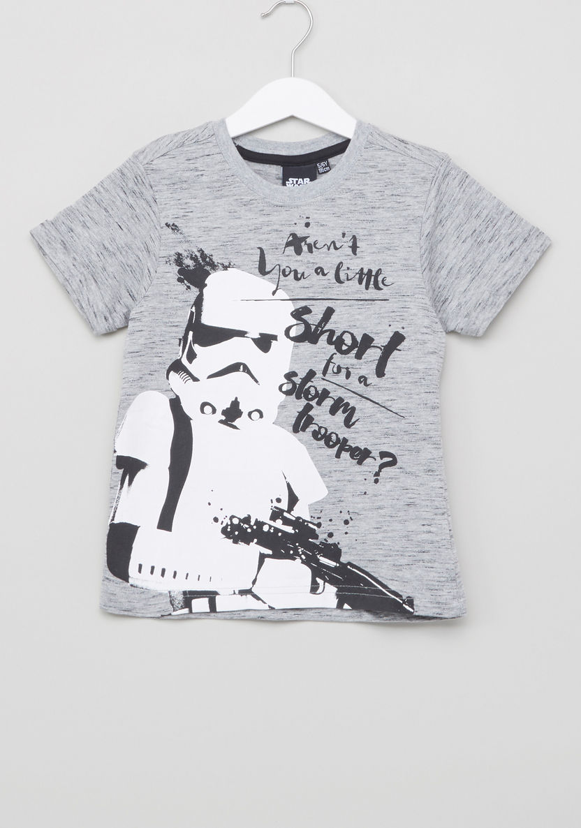 Star Wars Printed 2-Piece T-shirt and Shorts Set-Clothes Sets-image-4