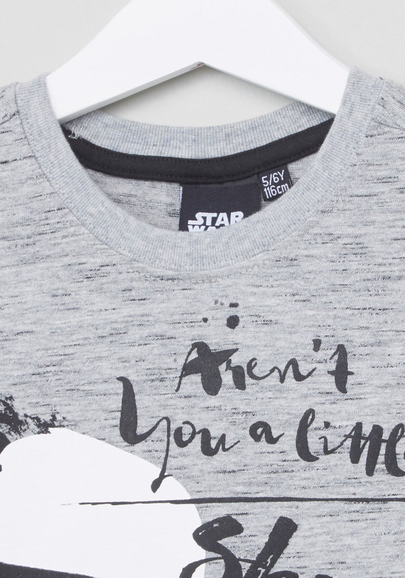 Star Wars Printed 2-Piece T-shirt and Shorts Set-Clothes Sets-image-5
