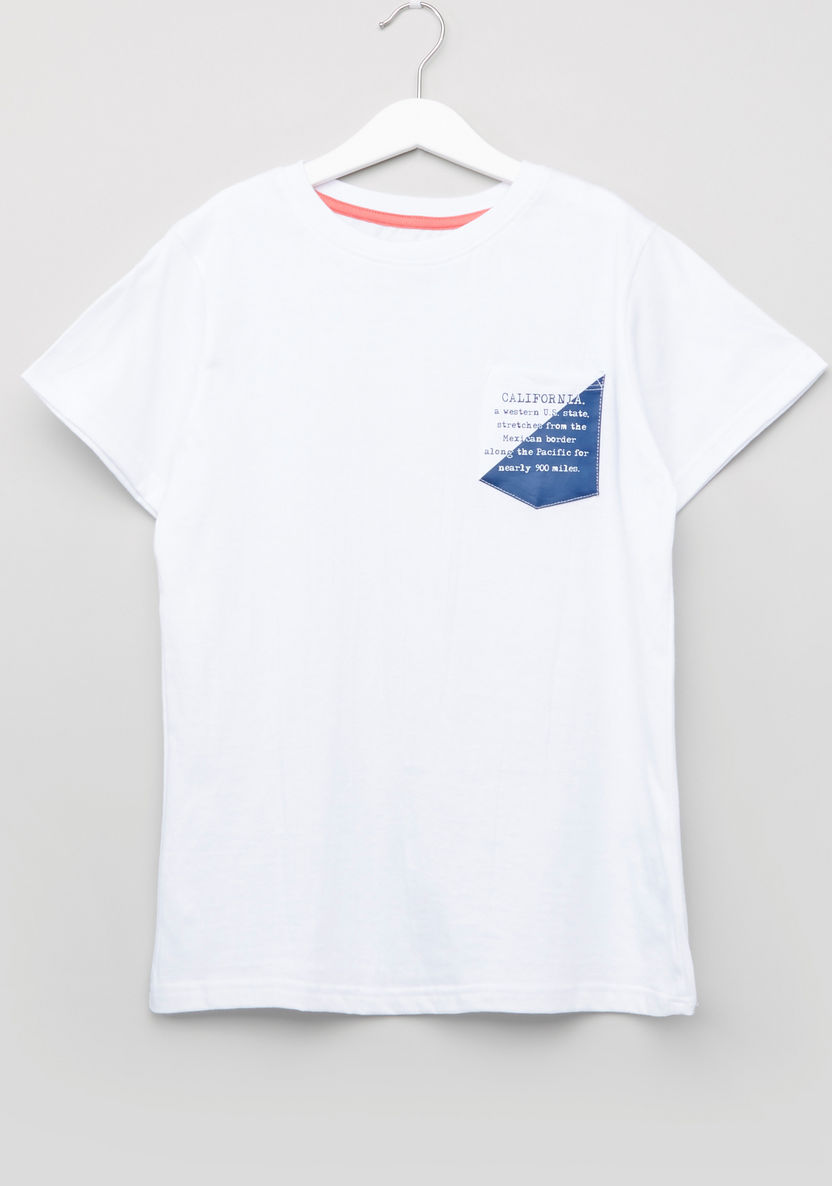 Posh Patch Detail T-shirt-T Shirts-image-0