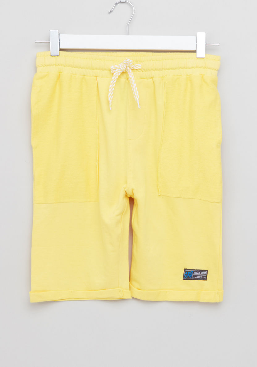 Posh Pocket Detail Shorts with Drawstring-Shorts-image-0