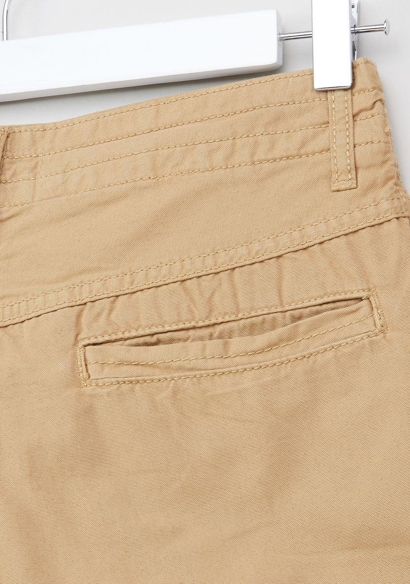 Posh Clothing Flat-Front Cotton Shorts with Pockets-Shorts-image-3