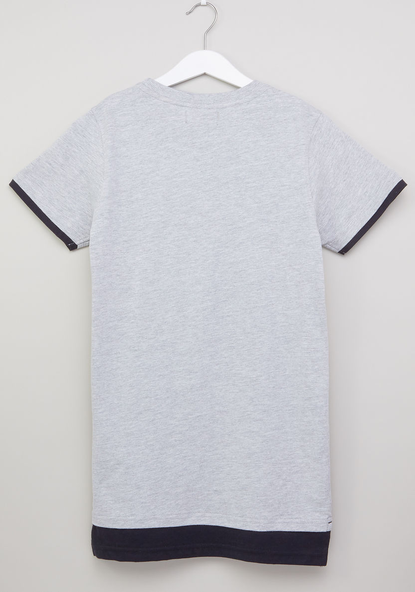 Posh Sequin Detail Short Sleeves T-shirt-T Shirts-image-2