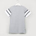Posh Striped T-shirt with Crew Neck and Short Sleeves-T Shirts-thumbnail-2
