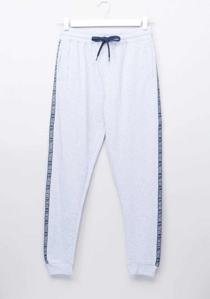 Posh Clothing Knit Joggers with Tape Detail-Joggers-image-0