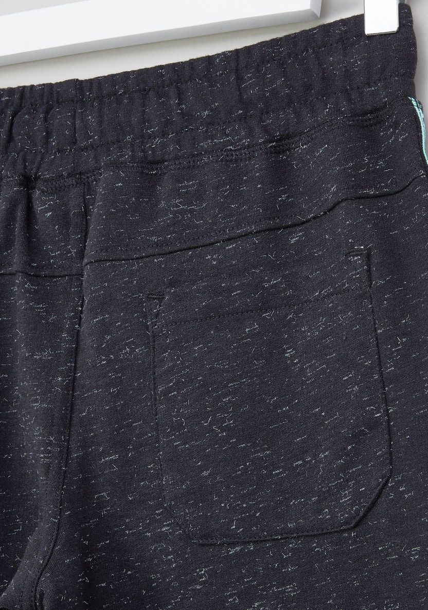 Posh Printed Side Tape Detail Shorts-Shorts-image-3