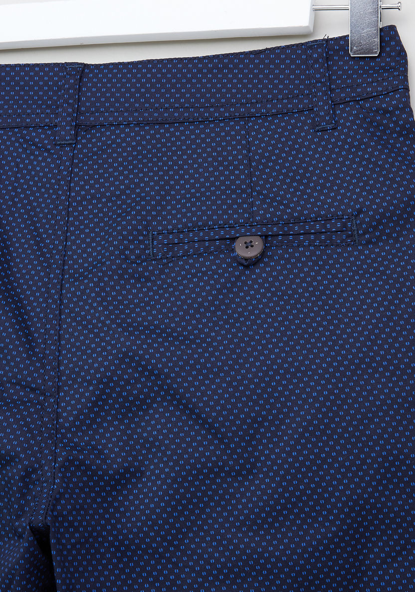 Posh Clothing Printed Flat-Front Cotton Shorts-Shorts-image-3