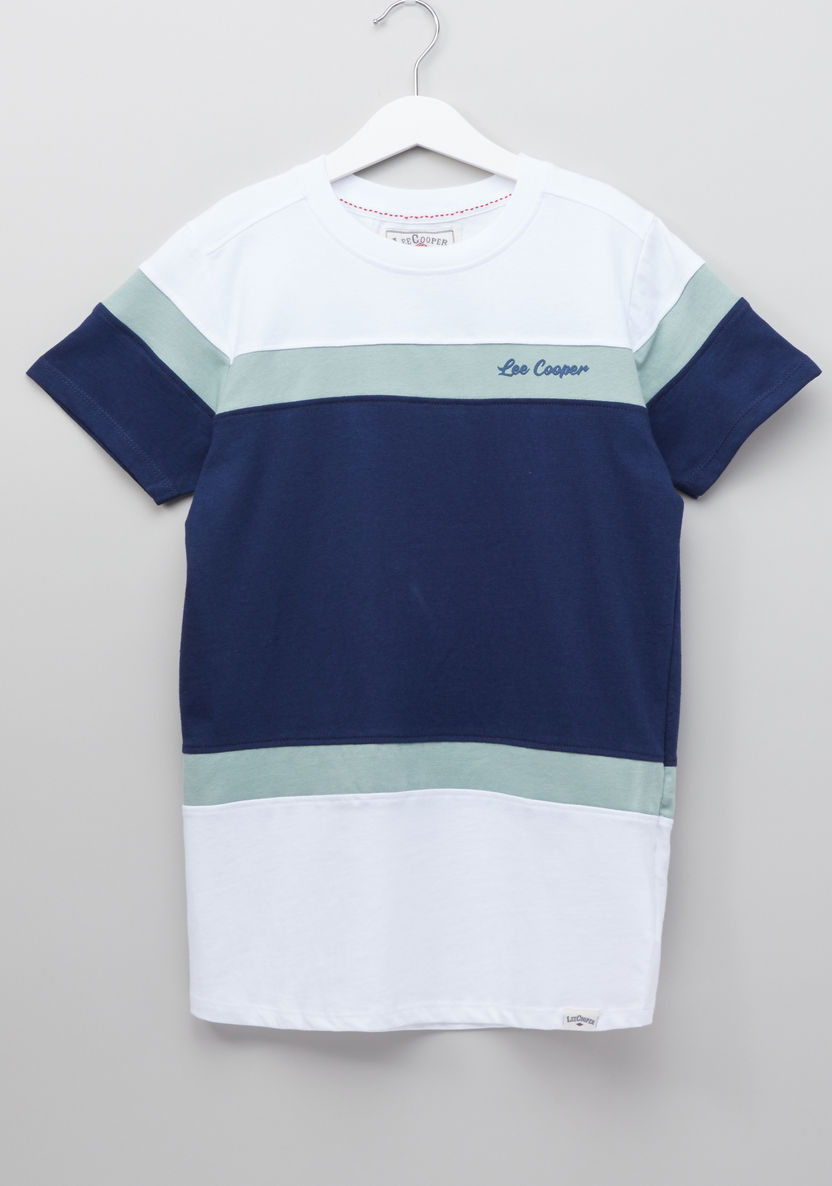 Lee Cooper Striped Short Sleeves T-shirt-T Shirts-image-0