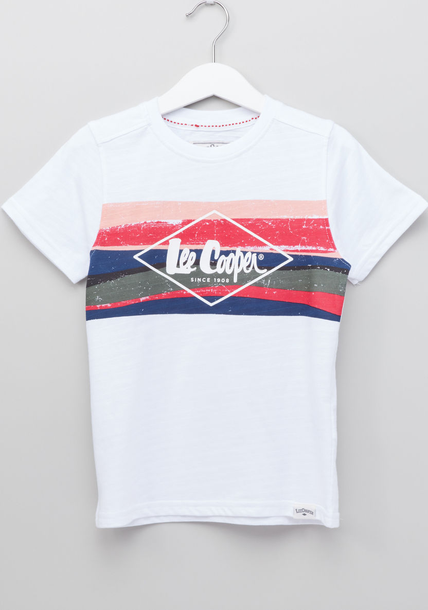 Lee Cooper Graphic Printed Round Neck T-shirt-T Shirts-image-0