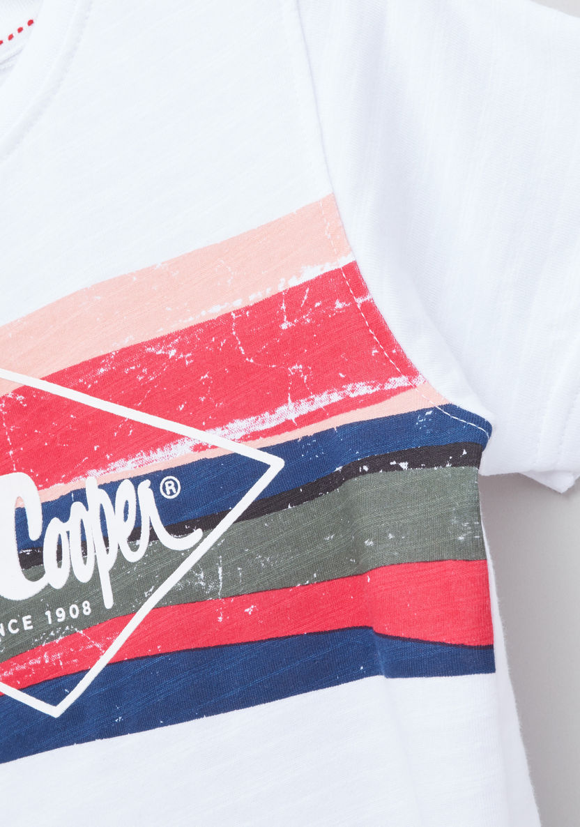 Lee Cooper Graphic Printed Round Neck T-shirt-T Shirts-image-1