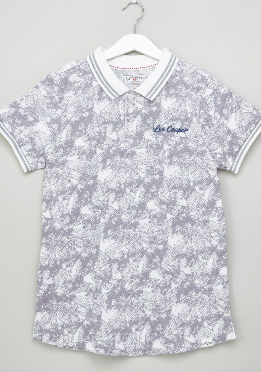 Lee Cooper Printed Polo Neck T-shirt-T Shirts-image-0
