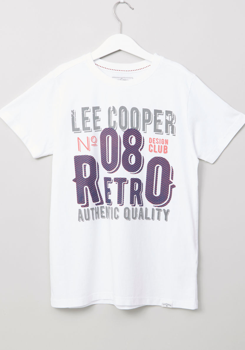 Lee Cooper Graphic Printed Short Sleeves T-shirt-T Shirts-image-0