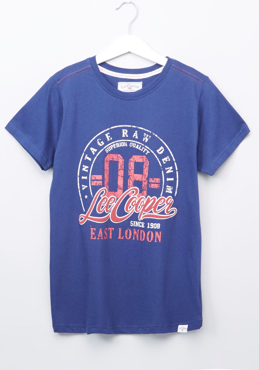 Lee Cooper Graphic Printed Short Sleeves T-shirt-T Shirts-image-0