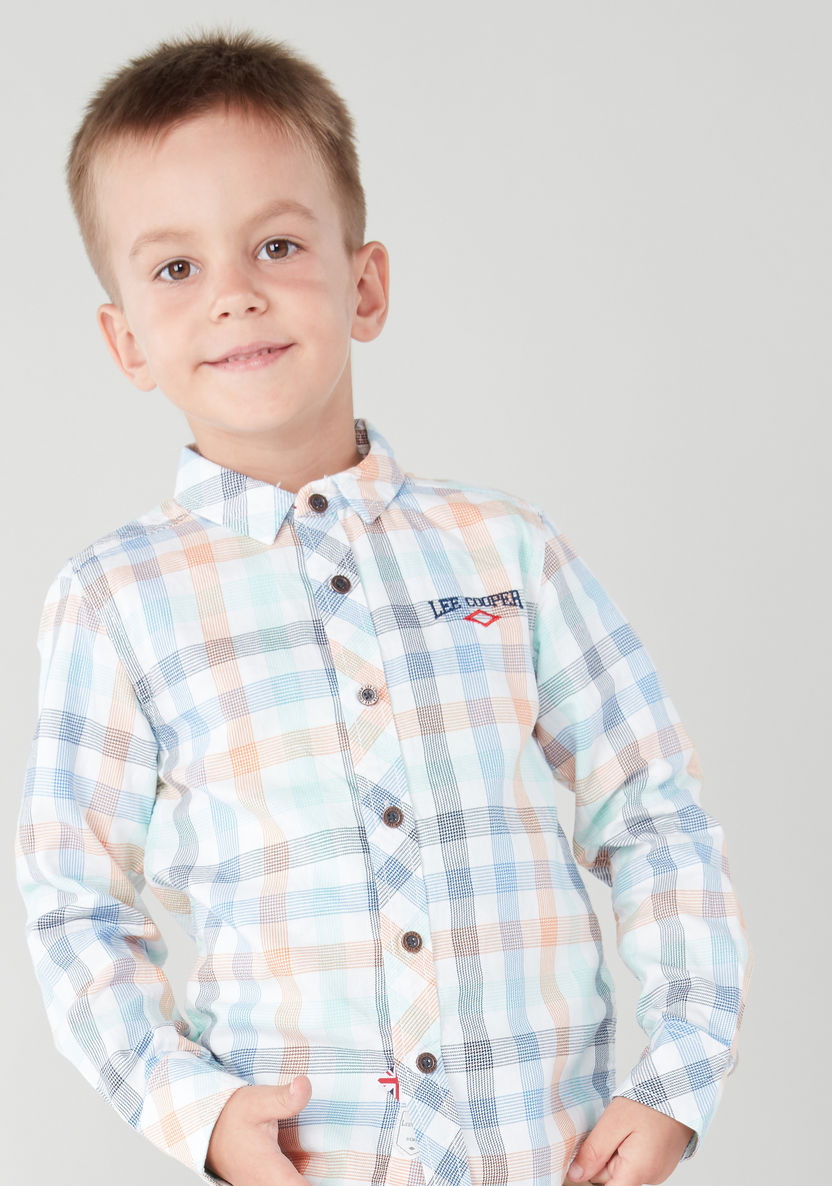 Juniors Long Sleeved Shirt with Complete Placket-Shirts-image-1